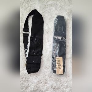 BEIS Black Travel Bag with Durable Design